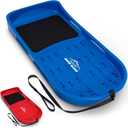 GoSports 2 Person Premium Snow Sled - Choose Red or Blue - Double Walled Construction, Pull Strap and Padded Seat (4ft)