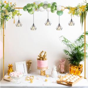 Over The Table Rod Stand with Clamps, Gold Metal Table Arch Adjustable 38"-47" Tall 34"-102" Length, Table Balloon Arch for Wedding, Anniversary, Birthday, Party, Christmas Decoration
