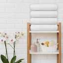 Avalon Towels 100% Cotton Pool Towels White Beach Towels Pack of 24 (16×29 in Inches) - Quick Drying, Highly Absorbent & Lightweight for Commercial Use for Hotels, Motels, Beaches & Poolside