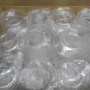 N9R 24 Count Plastic Wine Glasses Disposable 14oz - Elegant Origami Ripple Design, Shatterproof & Disposable for Whiskey, Cocktail, Champagne, Parties, Weddings, Events