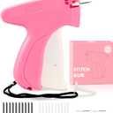 Stitch Gun for Clothes,Includes 6 Mini Needle,5000 Pcs Micro Fasteners(2500 White & 2500 Black) Stitch Gun,Quick Clothing Fixer,Stitchy Sewing Kit Tag Gun,Retail Tagging Gun for Clothing