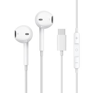 Wired Earbuds USB C Headphones for iPhone 17 16 15, Ear Buds with Microphone[ Clear Calls ] HiFi Volume Contorl Ear Buds for iPhone/Galsxy/iOS/Android/Switch/iPad/Kindle, for School Travel 2 Pack (White)