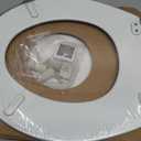 Mayfair Cassel Slow Close Toilet Seat, Easy Clean, Non Slip Premium Wood Seat, Easy Install, Made in USA, Round, White