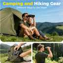 12x42 UHD Binoculars for Adults High Powered Waterproof Large View with Clear Vision & Compact Binocular Essentials for Hunting Camping Cruise Travel Bird Watching Sports