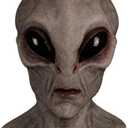 Halloween Alien Mask Realistic Evil Latex Mask for Adult Horror Fancy Dress for Cosplay Novelty Costume Party Prop (Aa)