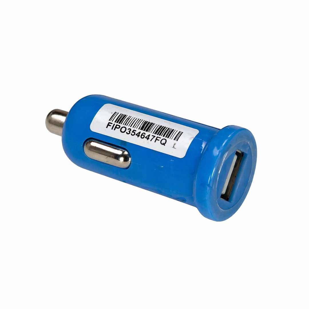 Car Charger USB, Blue, 4 Pack