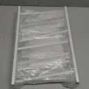 Retyion Yoga Mat Holder Wall Mount Yoga Mat Storage Holder Yoga Mat Organizer Skateboard Wall Mount for Foam Rollers Skateboard Ski Board (White)