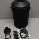 Topre One Gallon Water Bottle,128oz Insulated Water Flask Stainless Steel Vacuum, Cold for 48 Hrs,BPA-Free & Leakproof -with Paracord Handle,Strap,Straw Spout Lids,Large Jug for Gym Sports,Black