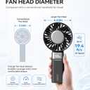 SOTHING Portable Fan Rechargeable with Charging Dock, Auto-Oscillating, 4.43 Inch Oversized Fan Head, Handheld Fan with Cooling Plate, 180 Foldable, 19.4 ft/s Airflow, 1-100 Speeds, Up to 16H Runtime, Large