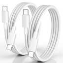 CLEEFUN USB C to USB C Cable (3ft, 2Pack), 60W Type C Chargr Cord Fast Charging for iPhone 16/15 Pro Max/Plus/Pro, for MacBook USBC iPad, Samsung Galaxy S25 S24 S23