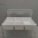 Citylife 17 QT Plastic Storage Box with Removable Tray Craft Organizers and Storage Clear Storage Container for Organizing Bead, Tool, Sewing, Playdoh