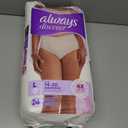 Always Discreet for Sensitive Skin Underwear, Four Times Skin Protection, Dermatologically Tested, Fragrance-Free, Maximum Absorbency, L, 24 Count (Packaging May Vary)