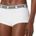 Starter Women's 1-Pack Cotton-Blend Boyshort Panty White, Small