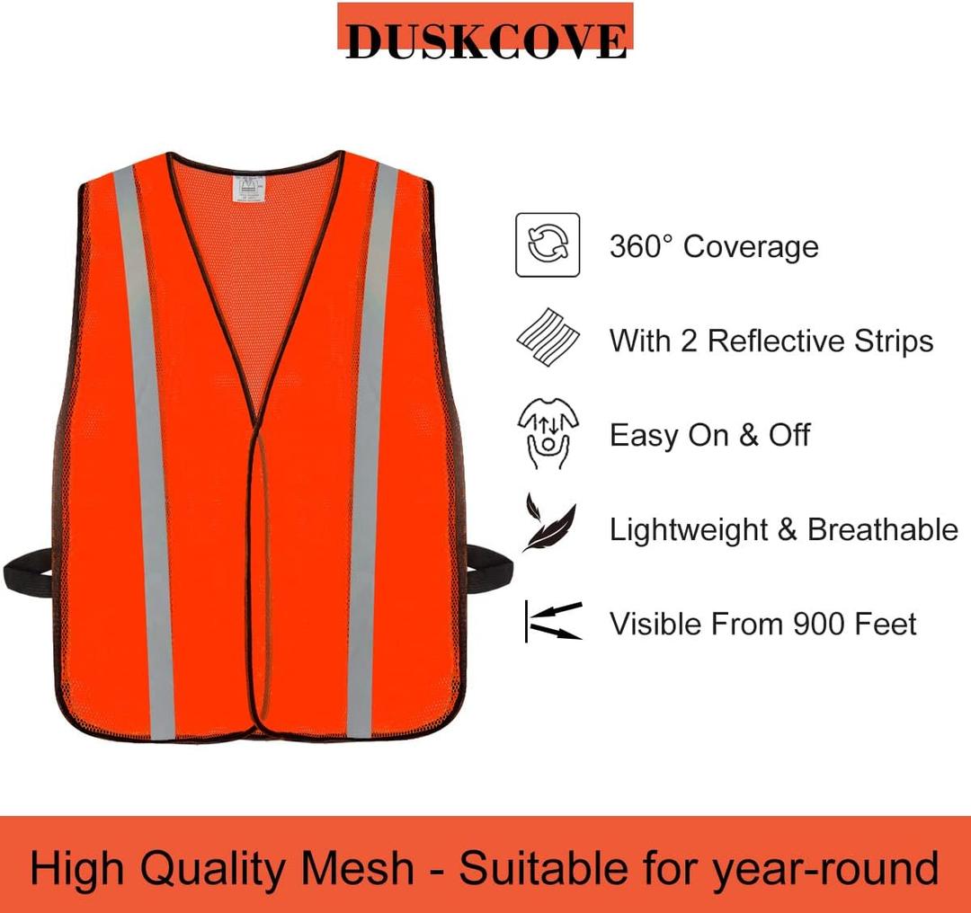 Body Guard Hi Vis Reflective Safety Vests for Adult One Size