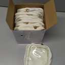 Kacctyen 12 Pcs Mini Makeup Bag Nylon Small Pouch for Purse Mini Square Nylon Pouch with Zipper Small Cosmetic Travel Makeup Bag Purse Organizer for Women (White Color,Translucent)