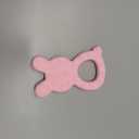 Baby Bunny Teether, Food-Grade Silicone Toy for Infants 024 Months, Easy-Grip Chew Toy with Textured Ears for Sensory Exploration, Freezable & Dishwasher Safe (Pink)