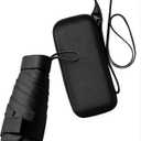 ESUFEIR Mini Sun Umbrella for Purse With Case