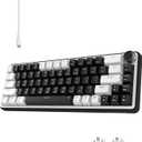 Gaming Keyboard 65%, Wired Mechanical Keyboard, Hall Effect Keyboard, Magnetic Mechanical Keyboard, Rapid Trigger & 8000Hz Polling Rate, 65% Gasket Mount with Knob, RGB Backlit, Black