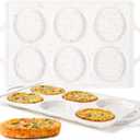 CAKETIME Jumbo Muffin Top Pan Non Stick,4 Inch Metal Frame Round Egg Baking Pan for Oven English Muffins, Whoopie Pies, Corn Bread, Egg Bites, Breakfast Sandwiches Tarts 2 Confetti
