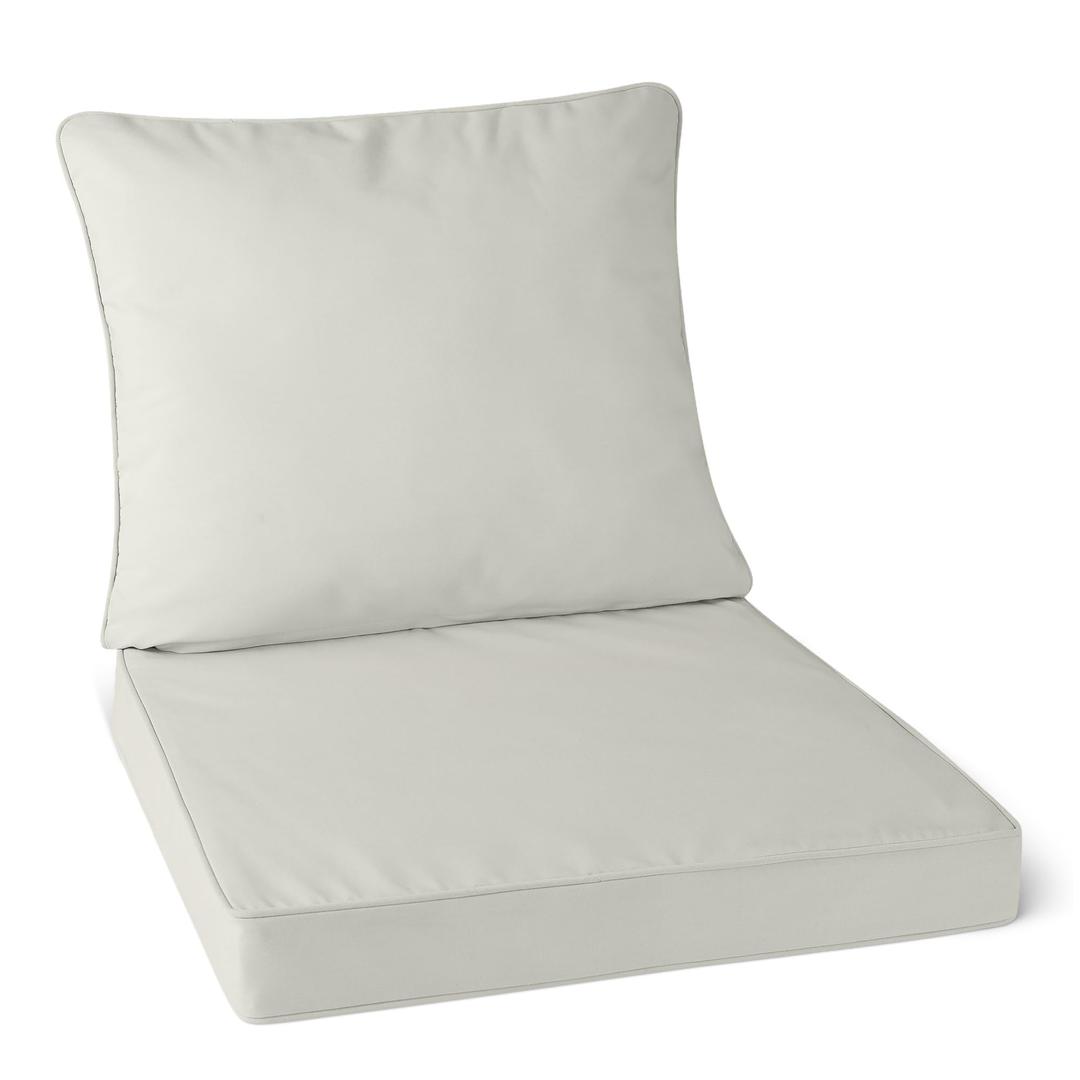 Outdoor Chair Cushions for Patio Furniture, 24x24x5 Replacement Couch Cushion Set for Wicker Glider Rocking Chairs Loveseat Sectional Sofa, Thick Out Door Chair Pad Weather Fade Resistant, Sand Beige