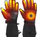 Heated Gloves for Men Women, Rechargeable 5V 6000mAh for Extreme Warmth, Waterproof Touchscreen Heating Gloves for Skiing, Hunting, Hiking, Winter Working, Camping (Large)
