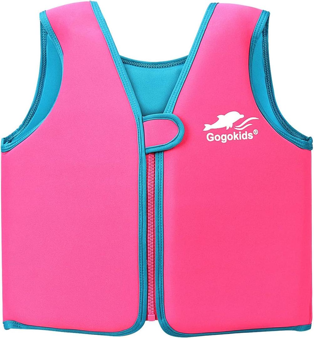 Vine Kids Swim Vest Toddler Learn to Swim Floatation Jackets Training Vest for Boys Girls (3-5 Years, Pink)