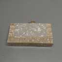 Menurra Women Acrylic Evening Clutch bag Glitter Marble Purse Handbag for Wedding Cocktail Party Prom