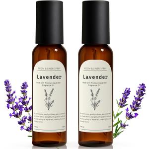 THE GOOD SOUL PROJECT Linen and Room Spray, Lavender Room Fragrance Spray, Air Freshener Spray, Air Fresheners for Home, Bathroom, Bedding, Each 4.06 fl oz (2 Pack)