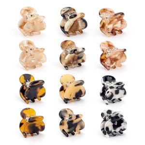 Cobahom 12Pcs 0.79 Inch Small Claw Clips Cute Hair Clips for Women, Mini Hair Clips for Hair Styling, Small Blone Tortoise Hair Clips for Thin Thick Hair, Multicolor