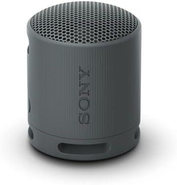 Sony SRS-XB100 Wireless Bluetooth Portable Lightweight Super-Compact Travel Speaker, Durable IP67 Waterproof & Dustproof Shower Speaker, 16 Hour Battery, Versatile Strap, & Hands-free Calling, Black