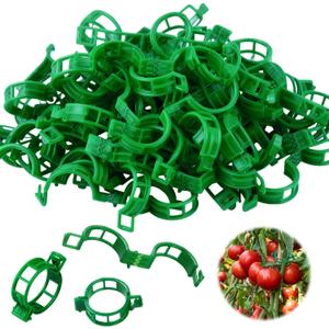 300 PCS Green Plant Fixing Clips,Plant Support Clips, Tomato Clips, Plastic Trellis Clips,Garden Clip for Fixing Stem and Vine