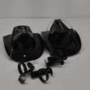 Jenaai 2 Pcs Juice Helmet Soda Hat with Straw Cowboy Soda Hat Beverage Holder for Adult Juice Party (Black)