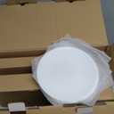 Dinnerware Sets for 4, Light & Durable 12 Pieces Opal Glass Plates and Bowls Set, Dishwasher and Microwave Safe Ribbed Dish Dinning Ware, Thin but Strong Geometric Faceted White