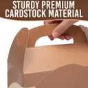 Fun Express 6 1/4" x 5 1/4" Turkey Leg Brown Cardstock Favor Boxes - 12 Piece