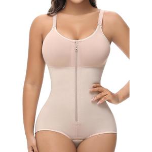 SHAPSHE Fajas Colombianas Moldeadoras Body Shaper Post Surgery Compression Garment Shapewear Tummy Control with Zipper, 2XL