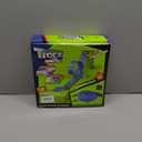 KETIEE Flex Tracks 16Ft for Kids: Flexible Race Car Ramp Track with 4 Small Racecars and 8 Suction Cups Compatible with Diecast 1/64th Cars, Rolls Up Portable Racetrack for Ages 3 & Up (Blue)