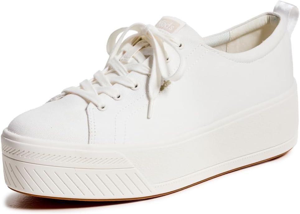 Keds Womens Skyler II Lace-up (8, White Canvas)