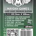 Mayday Games 7077 Clear Premium Card Sleeves 63.5x88 mm (4x50 Pack, 200 sleeves)
