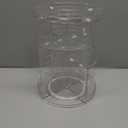 AFULILI Makeup Organizer Box 360 Rotating Perfume Stand Bathroom Storage Cosmetics Display Stand Space Saving and Large Capacity Case (Transparent)