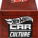 Hot Wheels Premium Toy Cars & Trucks, Lions Roar Container Set with 5 Die-Cast 1:64 Scale Drag Racing Vehicles in Collectable Display Container