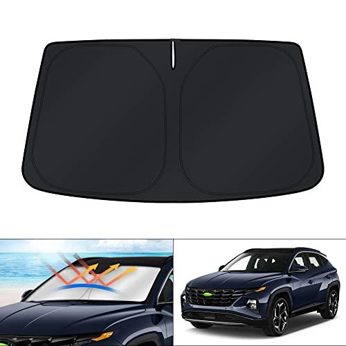 KUST Windshield Sun Shade for Hyundai Tucson Accessories 2016-2025 2026 Window Sunshade Sun Visor Protector Foldable Blocks UV Rays Keep Your Car Cooler