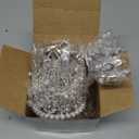 Ferraycle 4 Pieces Silver Crown Cake Topper Birthday Mini Flower Bouquet Crown Cupcake Toppers Crystal Pearl Tiara Wedding Cake Top Hair Ornament for Doll Flower Arrangements Wedding