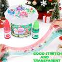 Christmas Slime Bucket Gifts for Girls & Boys, Slime Party Favors, Stretchy & Non-Sticky, Super Soft Stress Relief Toy, Idea Birthday Gifts, Christmas Stocking Stuffers for Kids