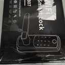 Keyless Entry Door Lock with Handle, Built-in WiFi Deadbolt, Smart Fingerprint Security Lock for Front Door, Support Doorbell Call and APP Unlock, Easy Installation, Matte Black