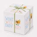 Baby Bee Gender Reveal Box, Large Balloon Surprise Box for Boy or Girl | 19 X 19 X 20 Inch Gift Box with Lid, Satin Ribbon Included, Easy Assembly, Baby Shower Decorations & Party Games