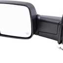 Power Towing Mirror for 2013-2018 1500 Built To 2/28/22 Flip-Up Temperature Sensor Turn Signal Indicator Puddle Lamp Heated Manual Fold 2013-2018 2500 2013-2018 3500 2014-2018 ProMaster 1500 Left