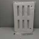 RVGUARD RV Refrigerator Lower/Upper Mount Vent 23-1/8"W x 15" H, RV Refrigerator Vent Cover Replacement White with Screen for Camper Trailer