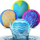 Realspring Water Skipping Ball for Children Water Grip Bouncing Ball Summer Beach Pool Toy for Adult Fun Swimming Pool Games Party Lake River Favors, 2.36 inches in diameter