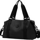 Travel Storage Bag, Large Capacity Hand-Held Shoulder Crossbody Bag, Sports and Fitness Travel Bag Black