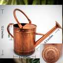 1 Gallon Watering Can, Copper Watering Can, Metal Water Can with Removable Spout, Perfect Plant Water Can for Indoor and Outdoor